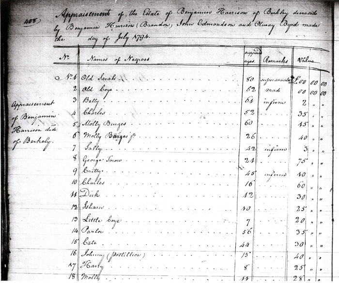 Charles City County Will Book 1789-1808 courtesy Library of Virginia Archives