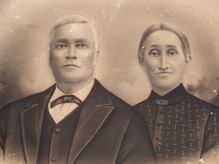Crawford Brown, a great-grandson of the first Abraham, is pictured here with his wife Ellen Bailey Brown. Photo courtesy Charles City County Richard M. Bowman Center for Local History