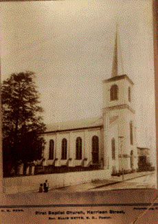 First Baptist Church on Harrison Street. Image courtesy First Baptist Church, Petersburg, Va